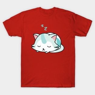 Cute kawaii cat sleeping T-Shirt